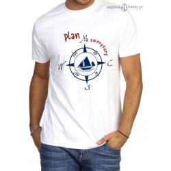 Koszulka męska premium biała Plan na emeryturę :-)