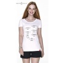 Koszulka damska biala premium z węzłami - Supełki 3D :-)
