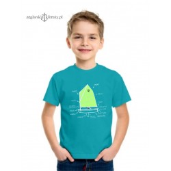 Koszulka dziecięca premium OPTIMIST 5-12 lat (turkus)