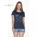 Koszulka damska granatowy melanż z węzłami- Supełki 3D :-)