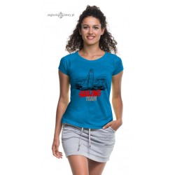 Koszulka damska sportowa SAILING TEAM (niebieska)