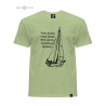 Koszulka męska blady zielony - Małe jachty.... (3D)