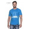 Koszulka męska niebieska POD ŻAGLAMI :-)
